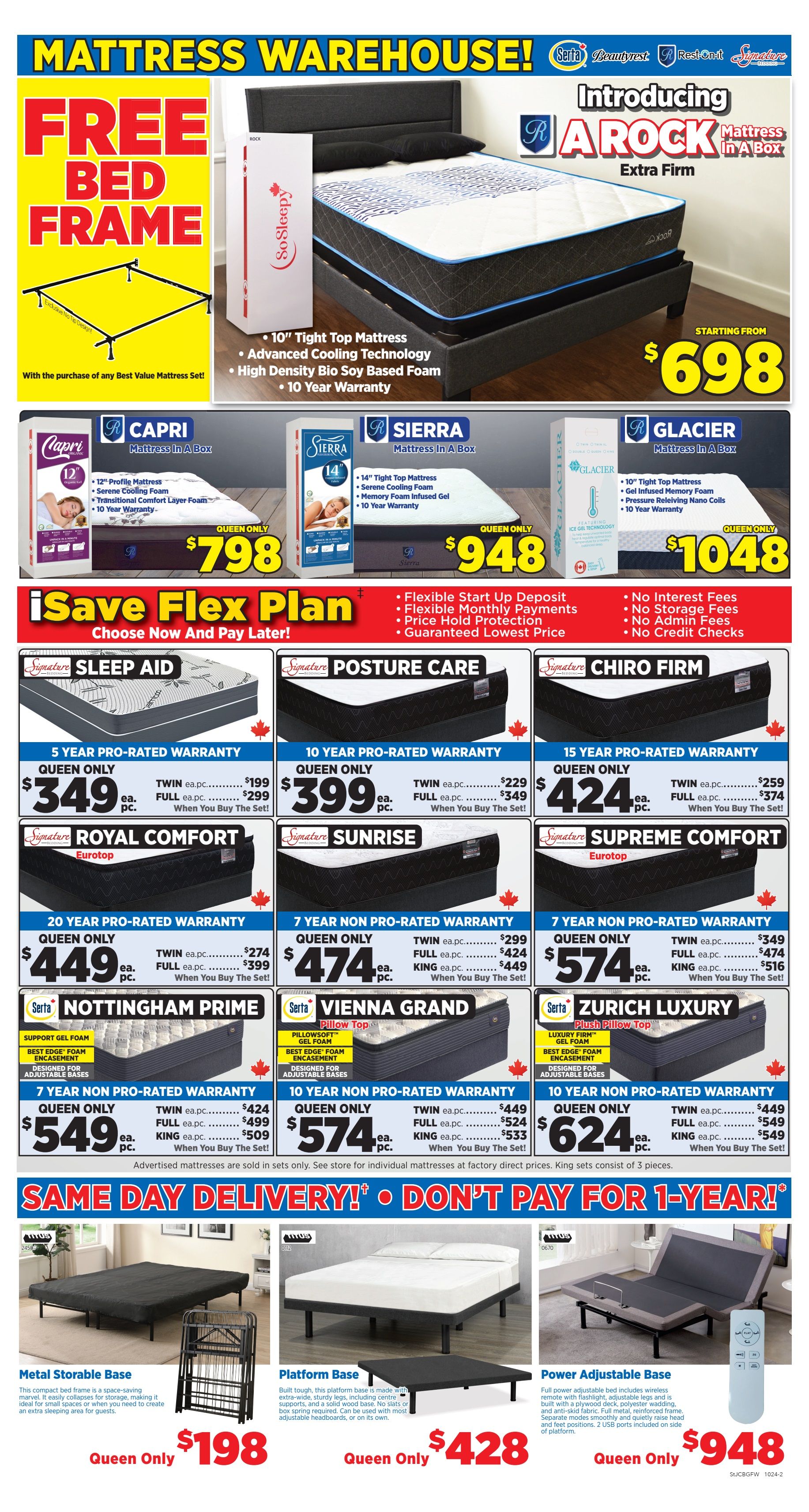 Surplus Furniture & Mattress Warehouse (St. John's, Corner Brook, Grand Falls Windsor) Flyer September 30 to October 6
