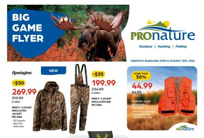 Pronature Flyer September 30 to October 13