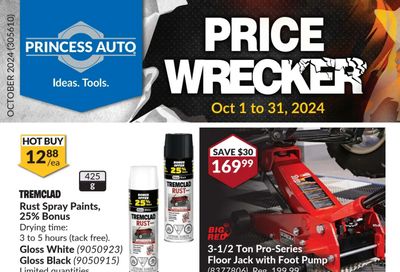 Princess Auto Price Wrecker Flyer October 1 to 31