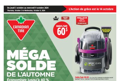 Canadian Tire (QC) Flyer October 3 to 9