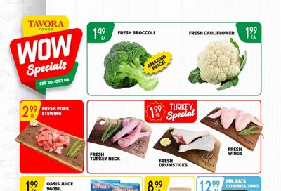 Tavora Foods Flyer September 30 to October 6