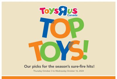 Toys R Us Flyer October 3 to 16