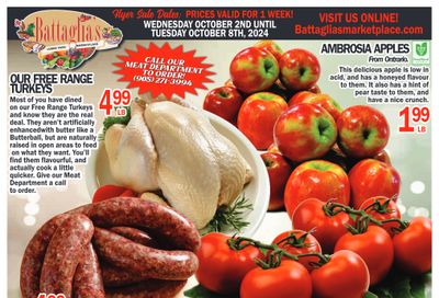 Battaglia's Marketplace Flyer October 2 to 8