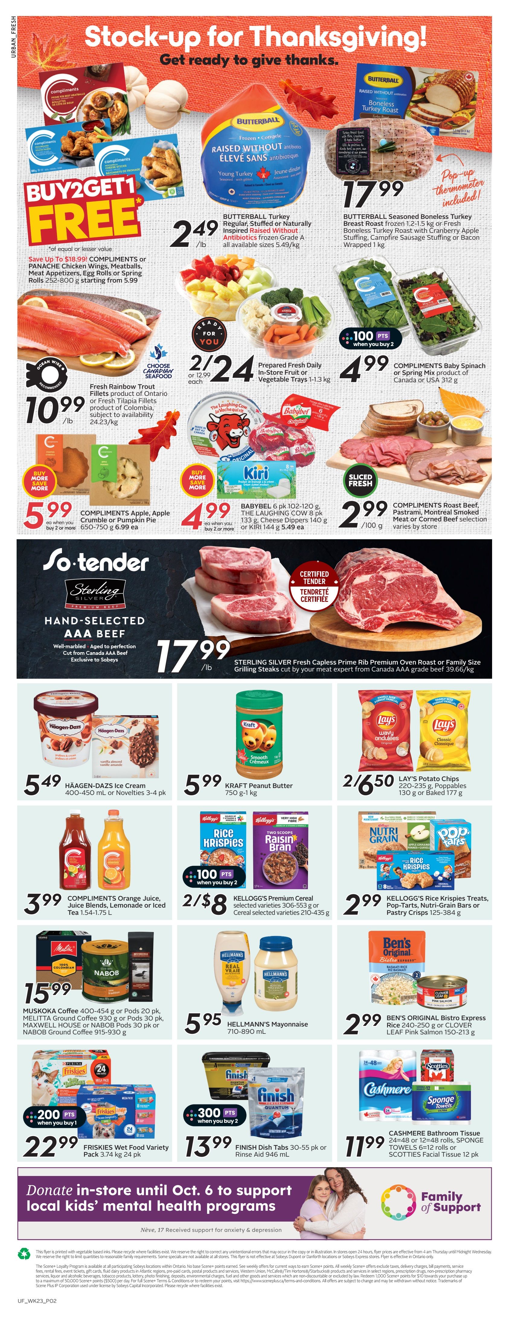 Sobeys Urban Fresh Flyer October 3 to 9