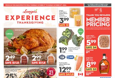 Longo's (Meadowvale) Flyer October 3 to 13