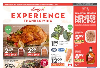 Longo's Flyer October 3 to 13