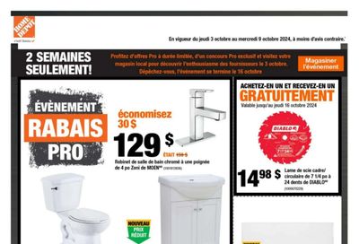 Home Depot (QC) Flyer October 3 to 9