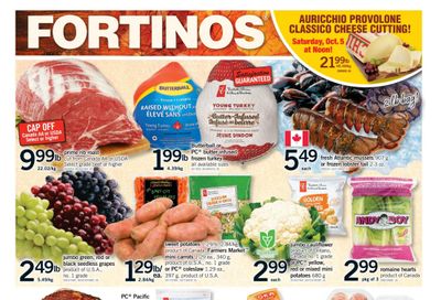 Fortinos Flyer October 3 to 9