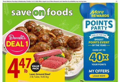 Save On Foods (BC) Flyer October 3 to 9