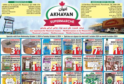 Akhavan Supermarche Flyer October 2 to 8