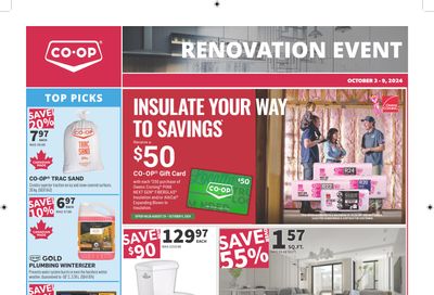 Co-op (West) Home Centre Flyer October 3 to 9