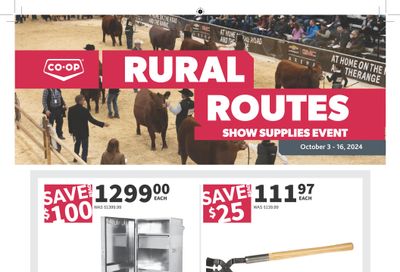 Co-op (West) Rural Routes Flyer October 3 to 16