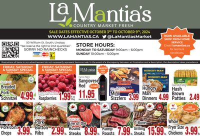 LaMantia's Flyer October 3 to 9