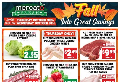 Mercato Fresh Flyer October 3 to 9