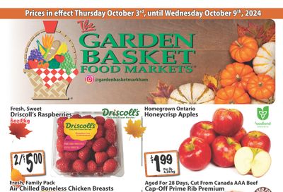 The Garden Basket Flyer October 3 to 9