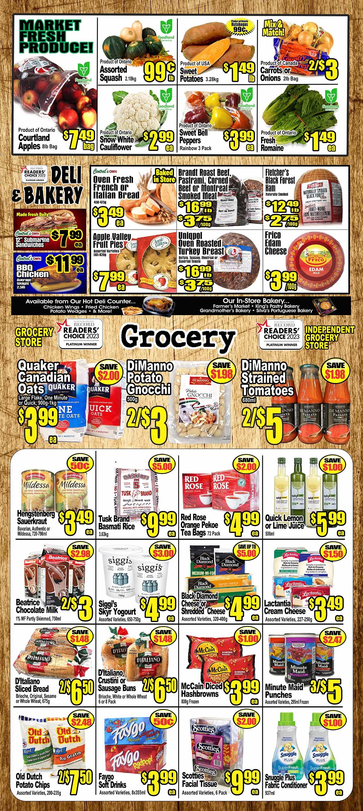 Central Fresh Market Flyer October 3 to 10