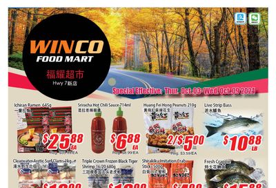 WinCo Food Mart (HWY 7) Flyer October 3 to 9