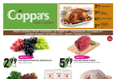 Coppa's Fresh Market Flyer October 3 to 16