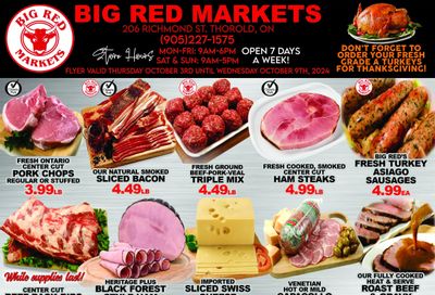 Big Red Markets Flyer October 3 to 9