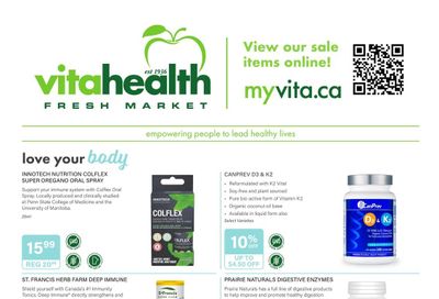 Vita Health Fresh Market Flyer October 3 to 23