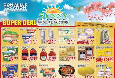 Sunny Foodmart (Don Mills) Flyer October 4 to 10