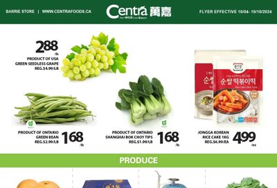 Centra Foods (Barrie) Flyer October 4 to 10