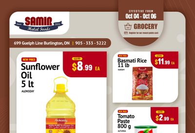 Samir Supermarket Flyer October 4 to 6