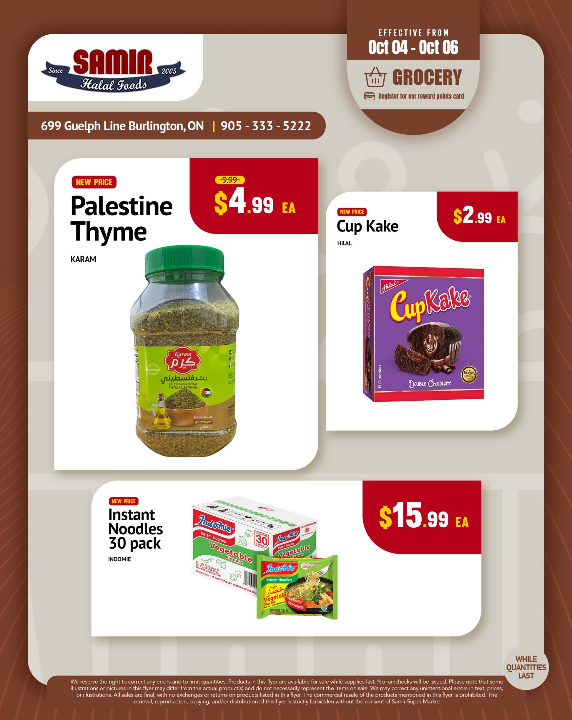 Samir Supermarket Flyer October 4 to 6