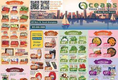 Oceans Fresh Food Market (Main St., Brampton) Flyer October 4 to 10