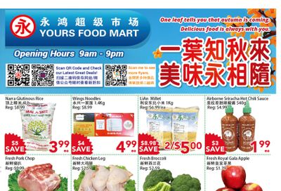 Yours Food Mart Flyer October 4 to 10