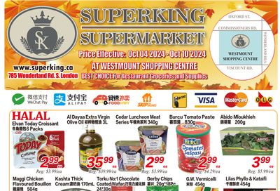 Superking Supermarket (London) Flyer October 4 to 10