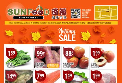 Sunfood Supermarket Flyer October 4 to 10