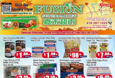 Fusion Supermarket Flyer October 4 to 10