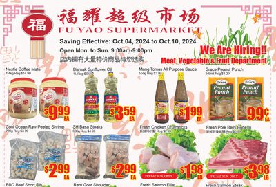 Fu Yao Supermarket Flyer October 4 to 10