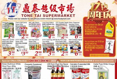 Tone Tai Supermarket Flyer October 4 to 10