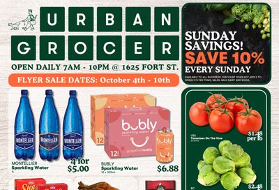 Urban Grocer Flyer October 4 to 10