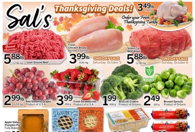 Sal's Grocery Flyer October 4 to 10