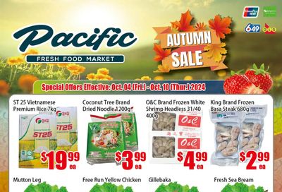 Pacific Fresh Food Market (North York) Flyer October 4 to 10