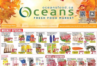 Oceans Fresh Food Market (Mississauga) Flyer October 4 to 10