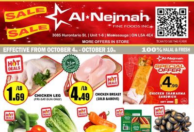 Alnejmah Fine Foods Inc. Flyer October 4 to 10