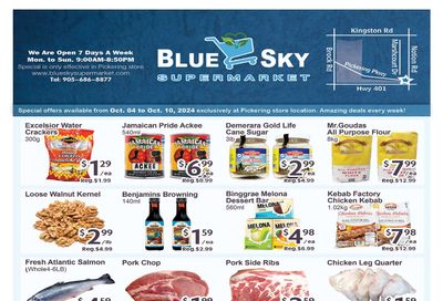 Blue Sky Supermarket (Pickering) Flyer October 4 to 10