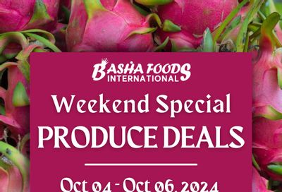 Basha Foods International Weekend Produce Deals Flyer October 4 to 6