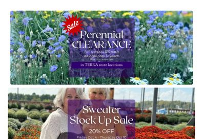 Terra Greenhouses Flyer October 4 to 10