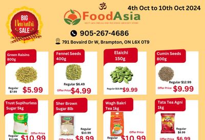 FoodAsia Flyer October 4 to 10