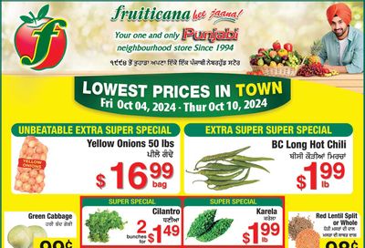 Fruiticana (Chestermere) Flyer October 4 to 10