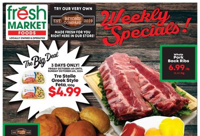 Fresh Market Foods Flyer October 4 to 10