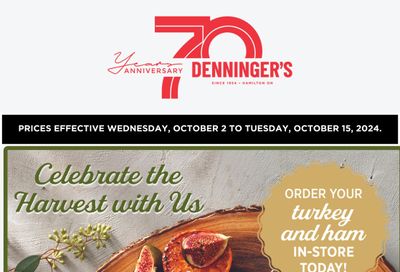 Denninger's Monthly Flyer October 2 to 15