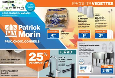 Patrick Morin Flyer October 3 to 9