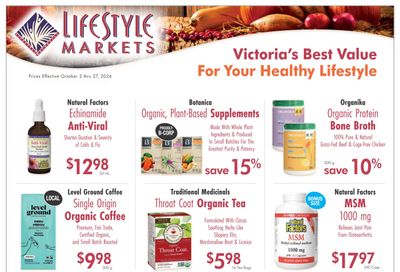 Lifestyle Markets Flyer October 2 to 27