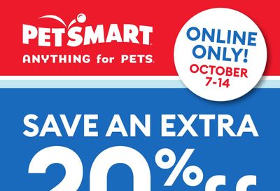 PetSmart Online Deal October 7 to 14